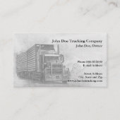 Trucker Trucking Business Card 名刺 (正面)