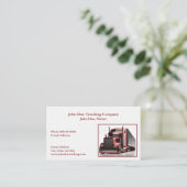 Trucker Trucking Business Card 名刺 (スタンド正面)