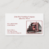 Trucker Trucking Business Card 名刺 (正面)