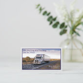 Trucker Trucking Business Card 名刺 (スタンド正面)