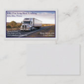Trucker Trucking Business Card 名刺 (正面/裏面)