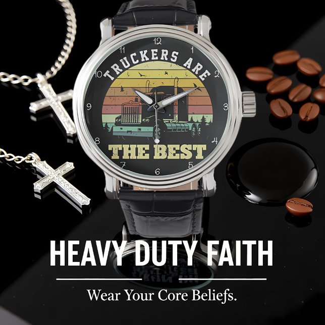 Truckers Are The Best Sunset 腕時計 (クリエイターアップロード済み)