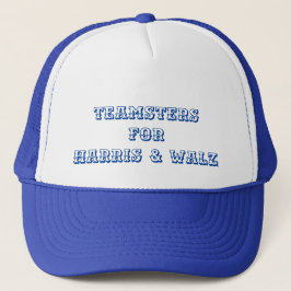 Trucker's cap for "Teamsters for Harris & Walz" キャップ