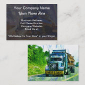 Truckers Freight Companyの重い輸送の名刺 名刺 (正面/裏面)