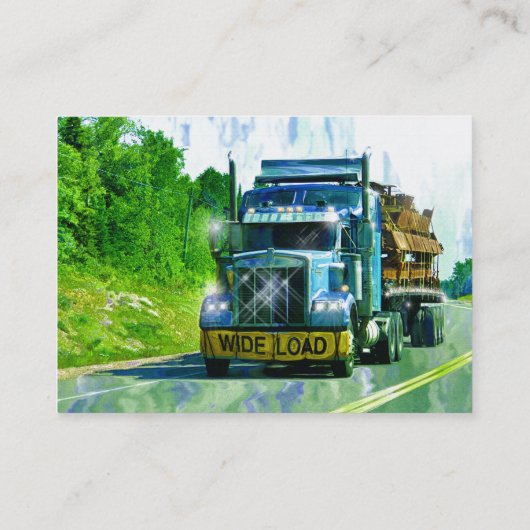 Truckers Freight Companyの重い輸送の名刺 名刺 (裏面)