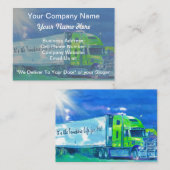 Truckers Freight Companyの重い輸送の名刺 名刺 (正面/裏面)