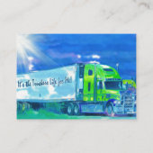 Truckers Freight Companyの重い輸送の名刺 名刺 (裏面)