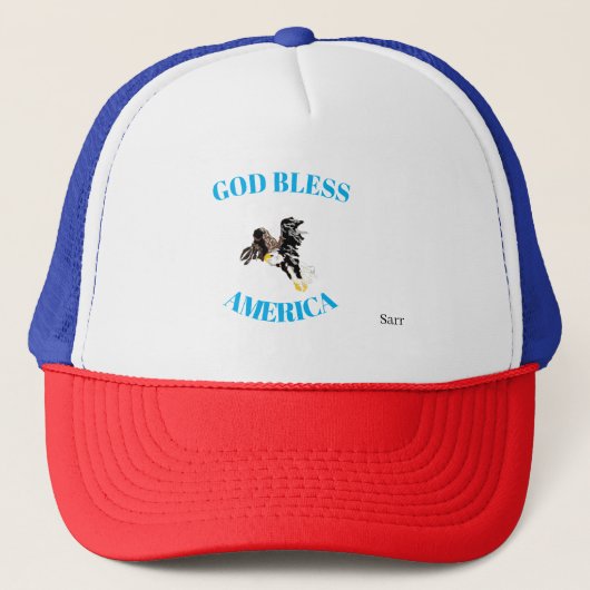 Trucker's Hat : God Bless America キャップ (正面)