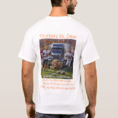 Truckers Vs Deer Tシャツ (裏面)