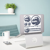 TruckerSucker – あなたはビニールバンパーシールシートをカット シール (デスク上のノートパソコン)