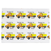 Truckin' for Jesus Children's Large抱き枕 ラージペーパーバッグ (裏面)