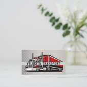 Trucking Company | Semi 18 Wheeler | Steel 名刺 (スタンド正面)