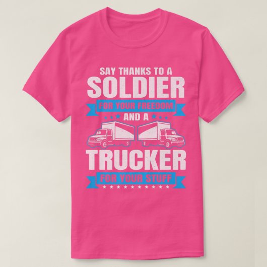 Trucking Country Trucker Diesel Freight Truck Driv Tシャツ (デザイン正面)