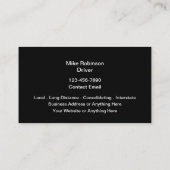 Trucking Services名刺テンプレート 名刺 (裏面)