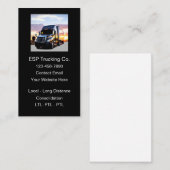 Trucking Services Simple Business Cards 名刺 (正面/裏面)