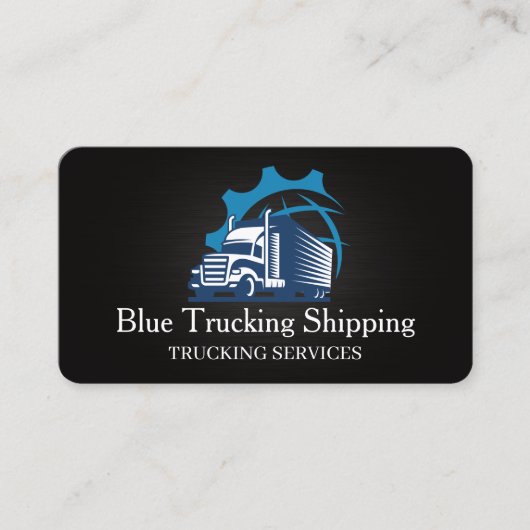 Trucking Shipping Corporate Global Logo 名刺 (正面)