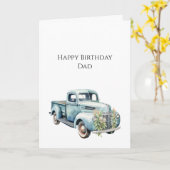 Trucks Dad Birthday カード (黄色い花)