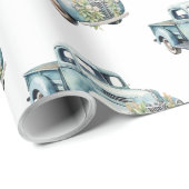 Trucks Dad Birthday ラッピングペーパー (ロールコーナー)