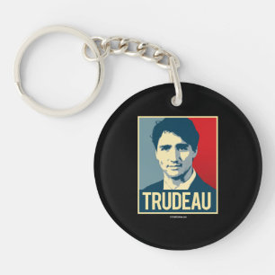 Trudeauのプロパガンダポスター- .png キーホルダー