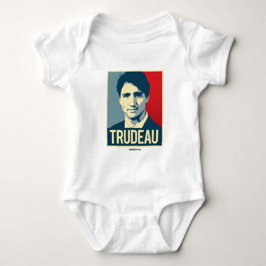 Trudeauのプロパガンダポスター- .png ベビーボディスーツ (正面)
