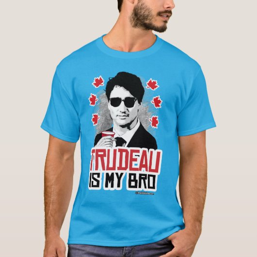 Trudeauは私のBroです Tシャツ (正面)
