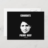 Trudeau – カナダのプライムビーフ – .png ポストカード (正面/裏面)