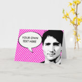 Trudeau カード (黄色い花)