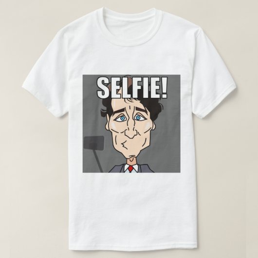 Trudeau Selfie Tシャツ (デザイン正面)