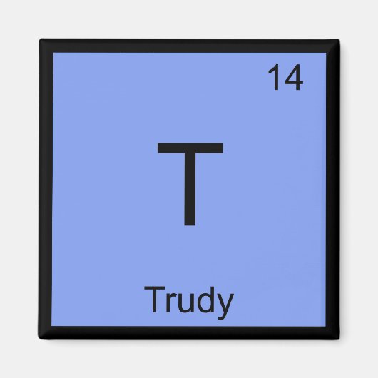 Trudy Name化学元素周期表 マグネット (正面)