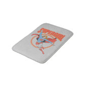 Trueヴィンテージスーパーガール飛んでいるグラフィック バスマット (アングル)