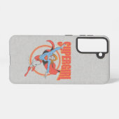 Trueヴィンテージスーパーガール飛んでいるグラフィック Samsung Galaxyケース (裏面横)