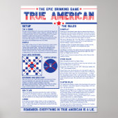 True American: The Epic Drink Game Rules ポスター (正面)
