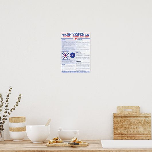 True American: The Epic Drink Game Rules ポスター (キッチン)