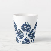 True Blue図形葉 カフェラテマグ (正面)