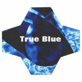 True Blue抽象芸術のカスタマイズ サッカーボール (フラット)