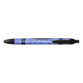 True Blue Glitter Crayon Custom Name Push Pen 青ボールペン (裏面)