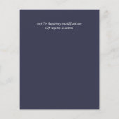 True Colorスクリプトタイポグラフィ結婚予算 (裏面)