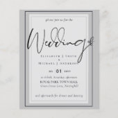 True Colorスクリプトタイポグラフィ結婚予算 (正面)