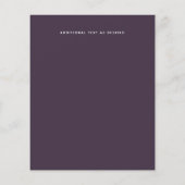 True Colorスクリプトタイポグラフィ結婚予算 (裏面)