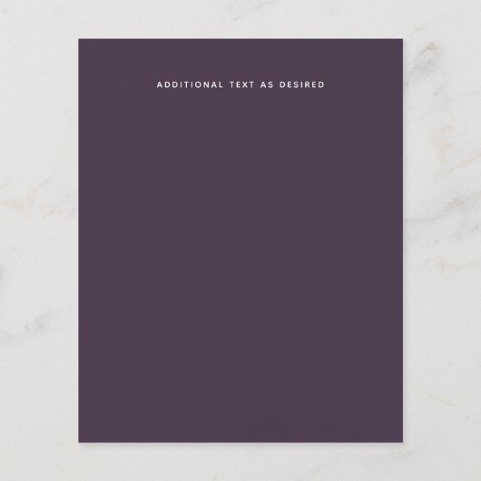 True Colorスクリプトタイポグラフィ結婚予算 (裏面)