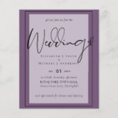 True Colorスクリプトタイポグラフィ結婚予算 (正面)