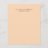 True Color GREENERY予算結婚式招待状 (裏面)