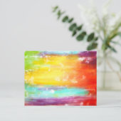 True Colors抽象芸術アート ポストカード (スタンド正面)