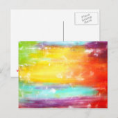 True Colors抽象芸術アート ポストカード (正面/裏面)