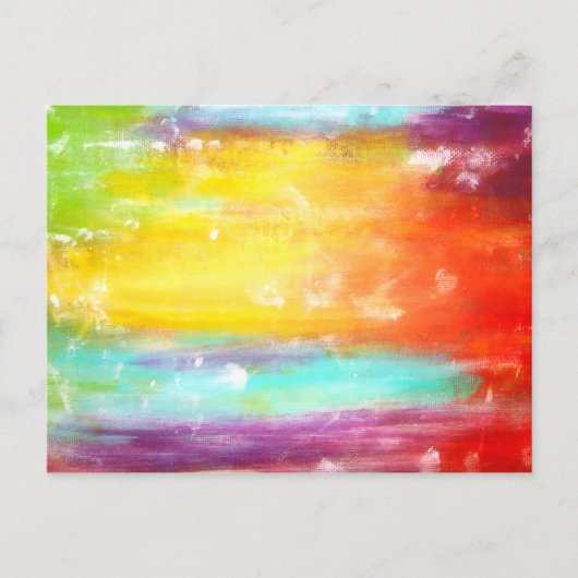 True Colors抽象芸術アート ポストカード (正面)