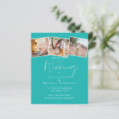 True Colors PHOTO Collageの予算結婚招待状 (スタンド正面)