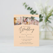 True Colors PHOTO Collageの予算結婚招待状 (スタンド正面)