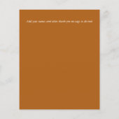 True Colors PHOTO Thank You Letter Budget 結婚's (裏面)