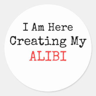 TRUE CRIME – 私は私のアリバイを作成している ラウンドシール