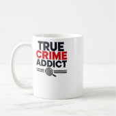 True Crime Addictステッカー コーヒーマグカップ (左)